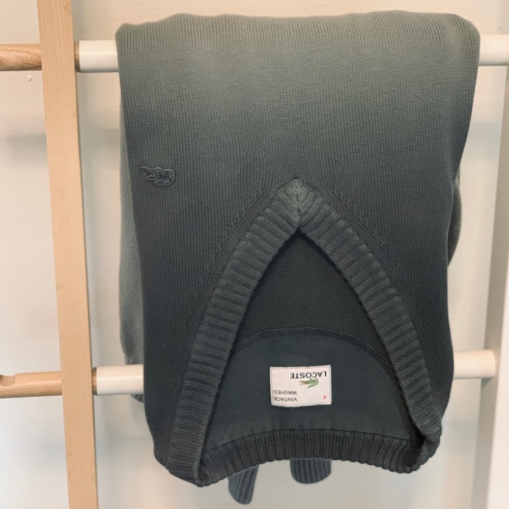 Lacoste gradient v neck sweater
